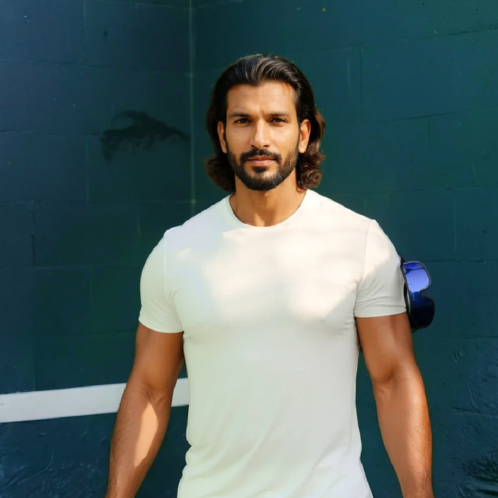 Triton - Men's Performance Tee -  Beluga White