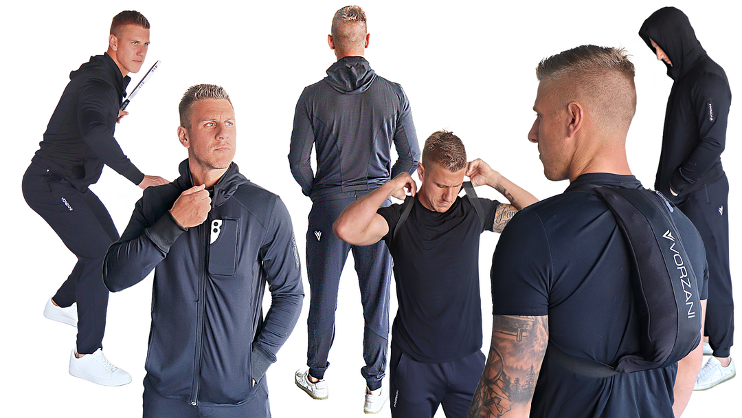 Manta Ray - Pickleball/Travel Jacket - Magnetic Hoodie/Converts 2 Backpack