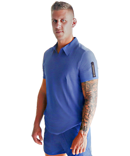 Triton Performance Polo - Blue Tang