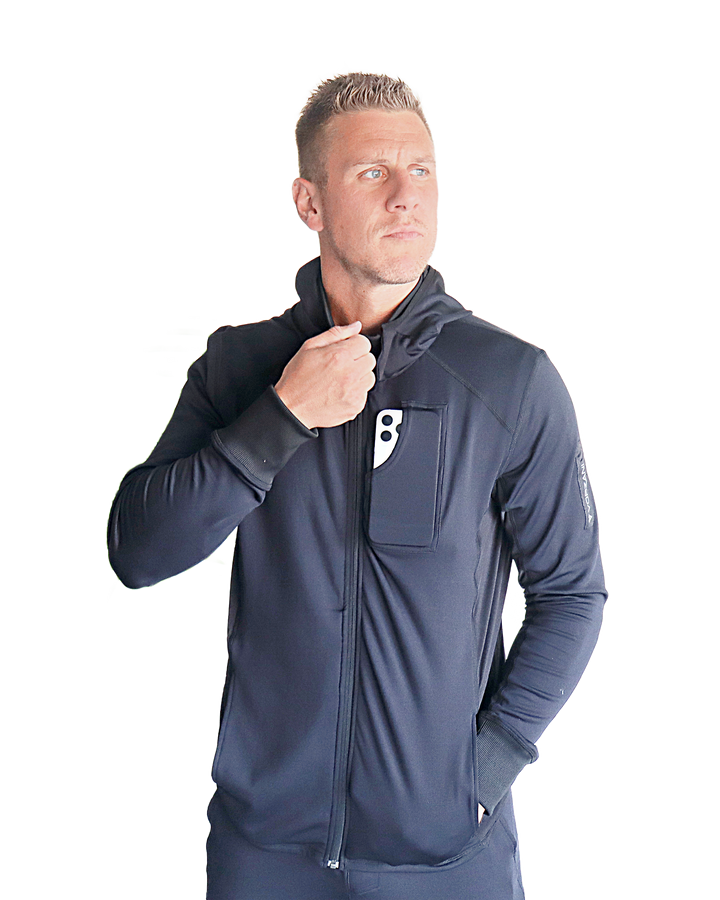Manta Ray - Pickleball/Travel Jacket - Magnetic Hoodie/Converts 2 Backpack