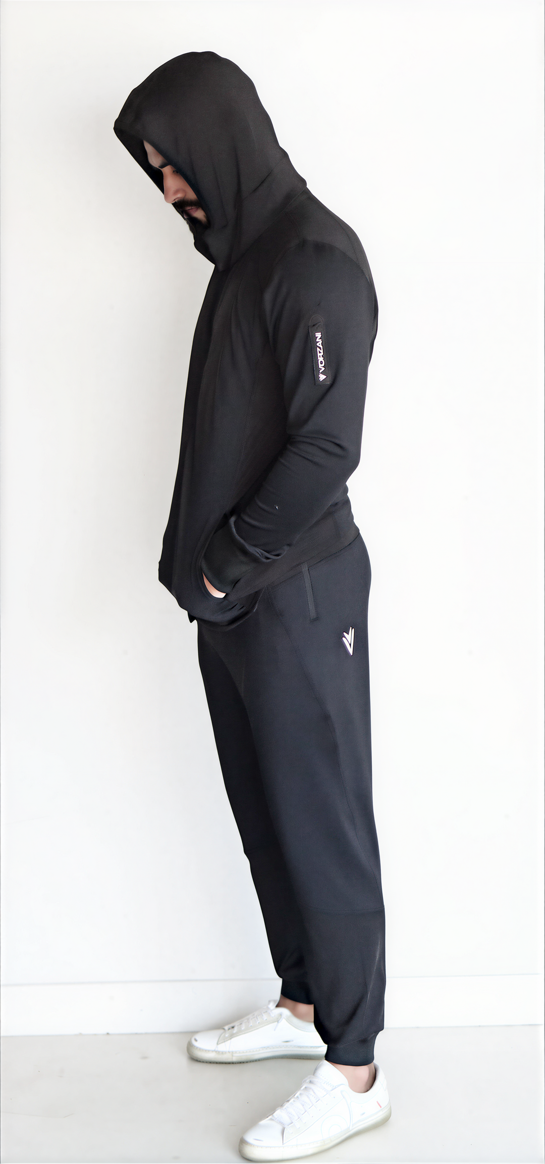 Manta Ray - Athletic Performance Jacket- Unisex - Magnetic Hoodie/Converts 2 Backpack