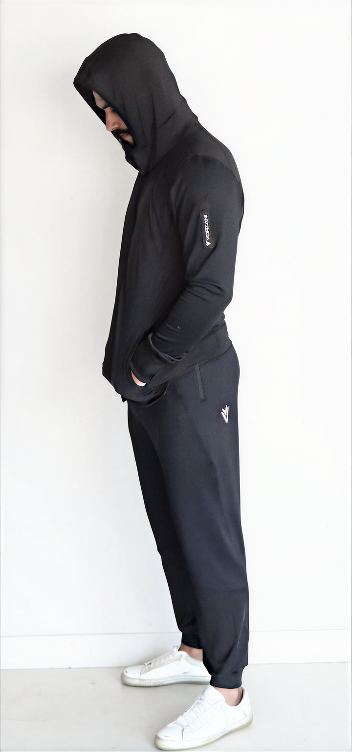 Manta Ray - Athletic Performance Jacket- Unisex - Magnetic Hoodie/Converts 2 Backpack