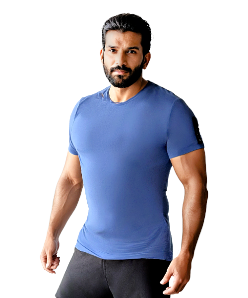 Triton Performance Tee -  Blue Tang