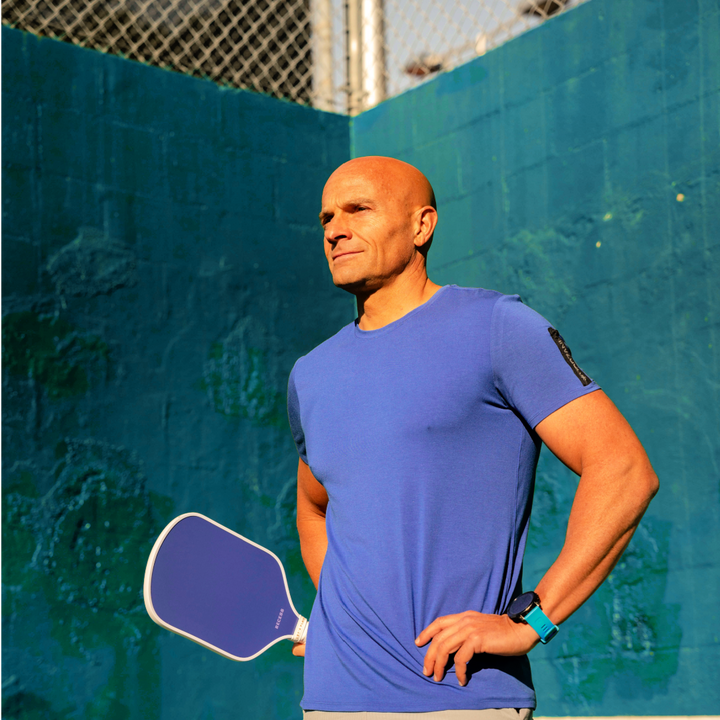 Triton - Men's Performance Tee -  Blue Tang