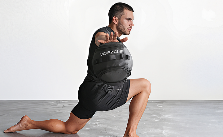 VORZANI Triton Hybrid Short — 4-Way Stretch Athletic Short · Land or Water · Men&